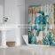 i@home bathroom fashion sea turtle shower curtain sets with non-slip rugs 4 pieces washable