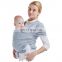 Hands Free Breathable Cotton Baby Wrap Carrier Stretchy Infant and Child Sling Carry up to 44 lbs