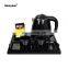 hotel guest amenity electric plastic tea kettle with welcome tray set for guest room