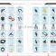 Car Clips Mixed Auto Nylon Fastener Plastic Rivet Door Panel Bumper Wear Heart Nail Sealing For Ford