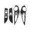 Car Accessories ABS Carbon Fiber Look Car Door Armrest Window Lift Switch Button Cover Trim For Toyota Corolla Cross 2020-