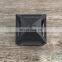 Middle size black iron frame and slanted glass panels metal lantern candle lantern for home wedding decoration centerpiece
