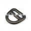 Aluminium alloy gun color matte D ring durable and light hardware for bag pet collar D ring in buckle pet
