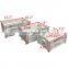 Decorative storage wooden crates for sale, set of 3 with rope handles