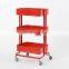 Hot selling metal bathroom living room kitchen storage trolley