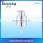Treatment pump metal liquid dispenser with dome overcap