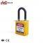 Custom Color Available High Security Lightweight Nylon Shackle ABS Safety Padlock
