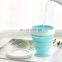 Amazon Top Seller Portable Juicer Travel Collapsible Cup Camping Retractable Foldable Cup Drinkware Silicone Water Bottles
