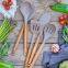 Kitchen Accessories Home and Kitchen Cookware Sets Non Stick Silicone Kitchen Utensils Set with Wood Handle