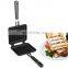 Kitchen Cooking Cast Iron Waffle Pan for Stove