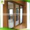 Modern sliding fiberglass frame black aluminum profile entrance folding glass patio doors