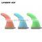 High Quality Multi-color Single Center Surfboard Fins With Carbon Honeycomb SUP Carbon Fin Professional