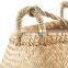 Best Seller Seagrass Belly Basket With Long Strap Eco Friendly Straw Plant Holder Storage Basket Decor Home High Quality