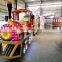 Fun fair tourist kids games trackless road train for sale