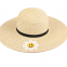 Embroidered daisy simple straw beach hat seaside holiday Sun hat