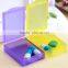 durable healthy plastic pill storage box /case with blade