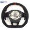For Audi A6 C8 Punched Leather Red Stitching Multifunction Steering Wheel Assembly