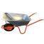 WB6414E 2024 Latest Models WB6414E Heavy Duty Wheelbarrow Wheel Barrow with Load 160kg 85L 4.00-8 inch Pneumatic Wheel Garden Construction