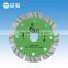 114mm Green Stone Corrugated Cutter Diamond Circular Saw Blade for Stone Granite Concrete