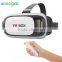 Google cardboard VR BOX 2.0 Version VR 3D Glasses + Bluetooth Wireless Control Gamepad