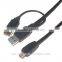 usb 3.0 2am-micro b Y Power Extension Y Cable for Hard Drive HDD cable