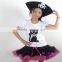 Red flower girl pettiskirt set polka dot bloom kids outfits mickey spot child tutus suit