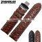 Luxury real alligator Black Brown 22MM 24MM leather Bracelet Wholesale 3PCS