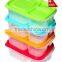BPA free Microwave Safe Plastic Lunch Box with Cover 3 compartments Plastic Bento Box for Business Lunch