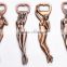 fashion beer promotion gift sexy girl shape tin bottle opener