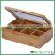 Bamboo Tea Box Caddy,Tea Chest