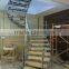 Customized steel Curve stairs factory supplier