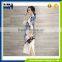 High quality fashion design silk linen improved small girls elegant dress