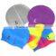color silkscreen printed silicone ear swim caps