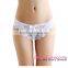 White sexy scalloped hot asian Lace G-string with young girls g-string