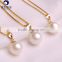 fresh water 9-10mm high luster white pearl pendant necklace with s925 chain for wholesale