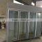 new type luxury aluminum 4-door commercial glass display showcase