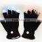 New product black/ white flashing fiber optic gloves party toy,hot sell magic flash glove,funny party toy with light