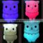 CE Color Changing Led animal Owl shape Night Light Lamp