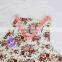 home textile custom printed flowers slubbed fabric design kitchen apron