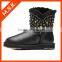 New Glossy skin punk rivet cowboy boot
