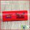Private indonesia red shield shape pvc label for suitcase flannel shirt