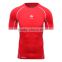 2016 Summer Compression T Shirt Fashion Outer Dry Fit Shirt Breathable Brand Clothing O-Neck Tees Crossfit Fitness Shirt