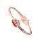 18K Rose Gold Stainless Steel Cute Cartoon Monkey Bangle for Birthday Gift