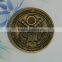 Personalized souvenir double sided engrave anti gold coin