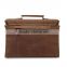 2016 new design vintage genuine leather men's business bags holding laptop documents other things new arrival bag light coffee