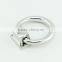 chrome finish modern circular zinc alloy door knocker