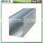 Galvanized metal stud and track for drywall partition