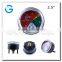High quality black steel vacuum capsule gauge with U-clamp mounting