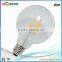 brown color filament bulbs g125 globe bulb b22 e27 e26 led filament dimmable 8w