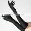 Black Wedding Gloves Bridal Gloves Satin Gloves